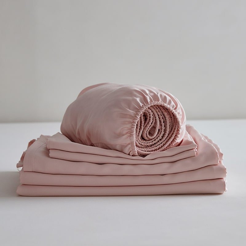 Pink bamboo bed sheets wholesale