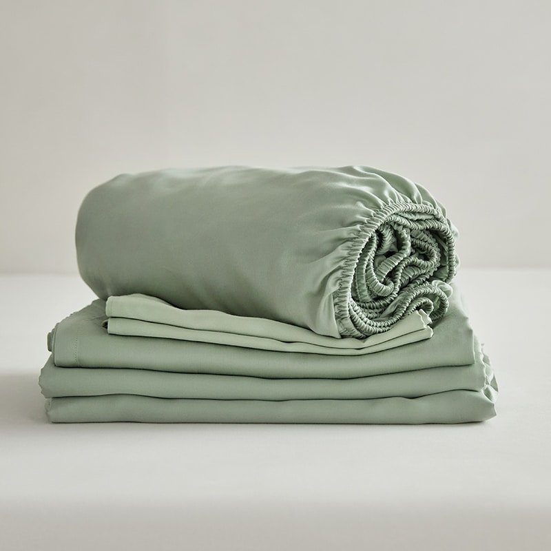 Light Green bamboo bed sheets wholesale